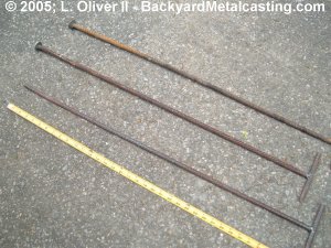 Bott and tapping rods
