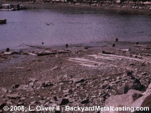 Abandoned boatyard