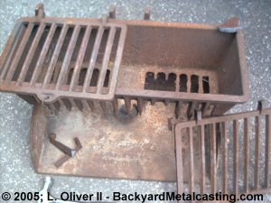 Scrap iron barbecue grill