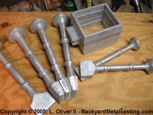 A few aluminum castings