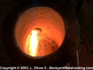 Wasteoil flame