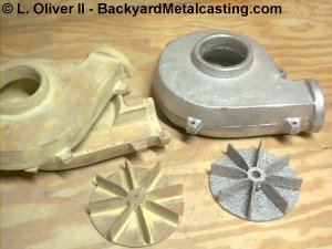 Air blower patterns and castings