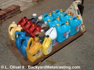 A load of used motor oil