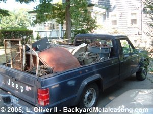 Another truckload of scrap metal